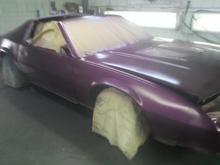 Base coated 2013 Chevy Silver, overlaid with 2 and 1/2 caots  custom blended candy purple.