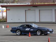 Jennerstown Speedway;  Running my street tires on IROC rims.