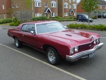 73 Impala custom. My first American car. Heavily modified 350