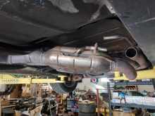 Cut on the correct welds and it comes right out. Put it back in, weld the welds and it's hard to tell its been messed with.  (Has slp  tri-y headers)