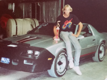 2 months before his accident with a trophy from the local dragstrip