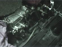 Stock QJet carb bracket with 700R4