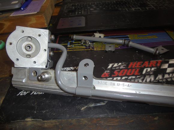 I still need to get an adjustable regulator but installing the block to the rail. 