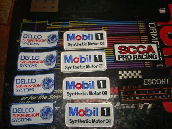 Correct original Escort series patch and SCCA patch before the logo changed in 91 or so.