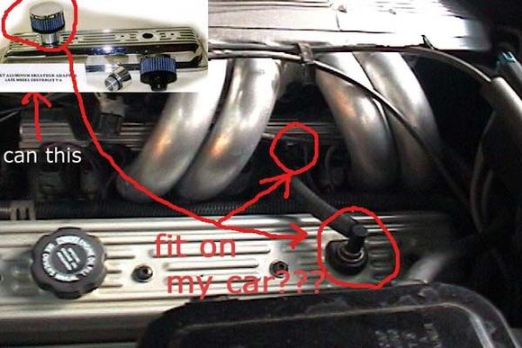 Your PCV connects to the vacuum fitting under the fuel rail next to the injector for cylinder number 5