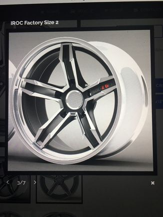 New rims ordered, will be gold.                      2018 Iroc wheels 18”