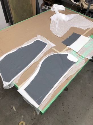 three layers are leather, foam and light cloth