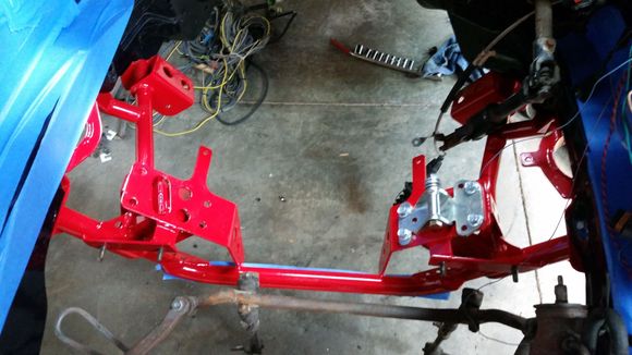Easy in and out and no I'm not using the solid motor mounts...