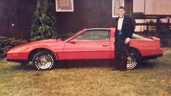 Had this during my Junior year of high school, and beginning of my senior year. 1984 Trans Am. Was a 305 carb, 5 speed. I spun a rod bearing the night this picture was taken, and my Dad had an engine built for it that'd spin 7,000 rpm's all day long. Ran awesome, but worthless with the crap 1 wheel peel rearend. The car was super mint. 60k miles