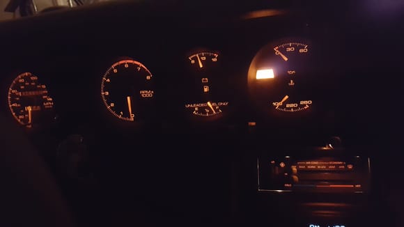 first time the gauges have been lit up!!