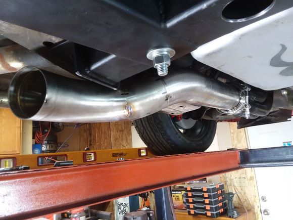 Made my own tran/torque arm mount. Learned a lot. Next time i will do it differently so it leaves more room for exhaust. 