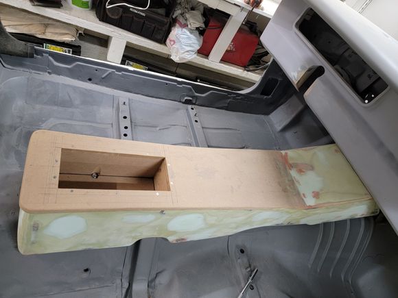 Decided I will have a center console cubby.