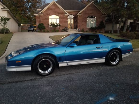 Finally got her painted bright blue.