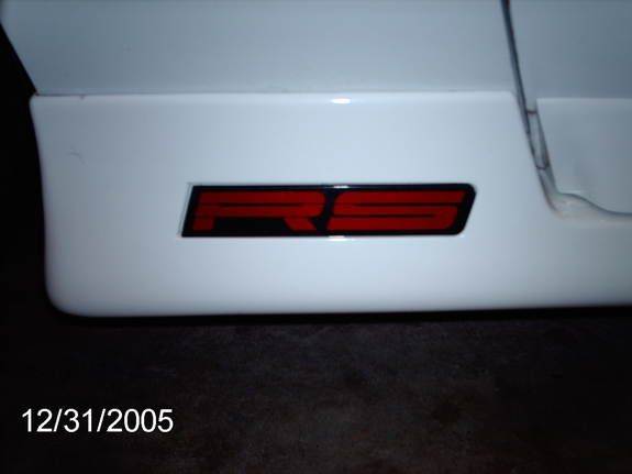 replaced stock grey emblems