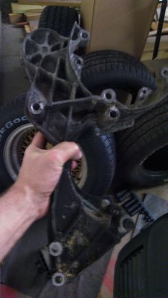 This is the back of the Caprice passenger side bracket.  See how close the holes are?  About the same as drivers side.