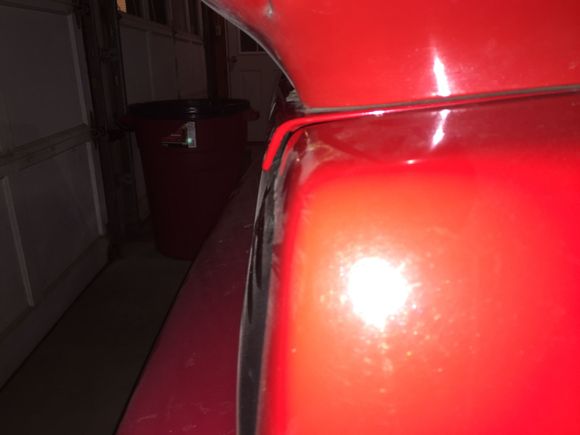 Passenger side overhang 