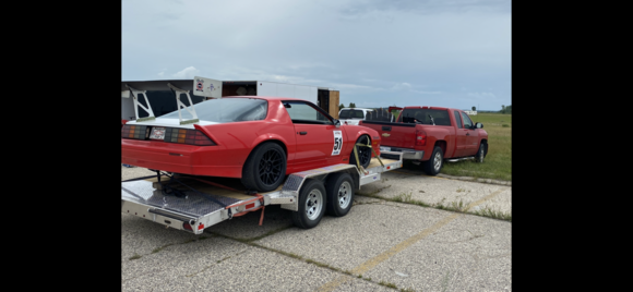 I’m by myself at the track and either driving it or getting ready to drive it, I don’t have a photo guy - .sorry for the crappy trailer pic lol