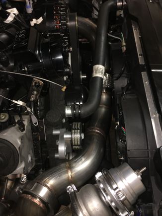 Inward bend from waterpump to tensioner that ruins clearance, no idea why they put u there.