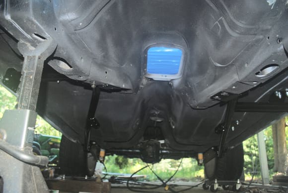 Here is a shot of the underside and you might be able to see the sub frame connectors