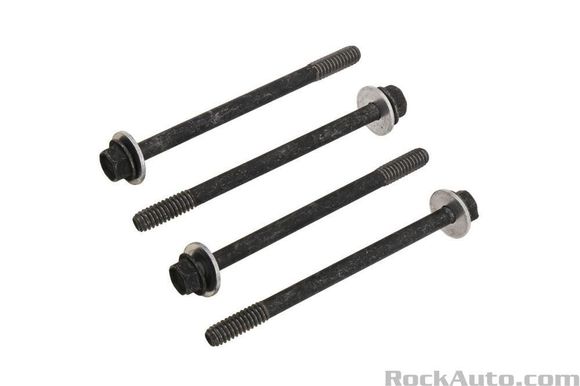 Also a flanged bolt head with a steel washer. There is no rubber washer however.