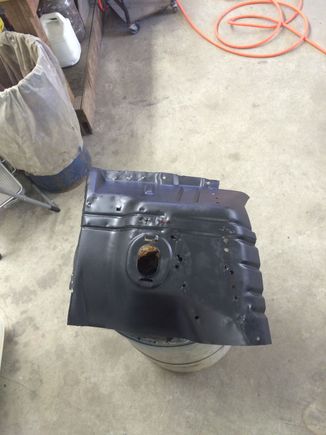 Floor provided by a donor car. For the record spot welds suck!