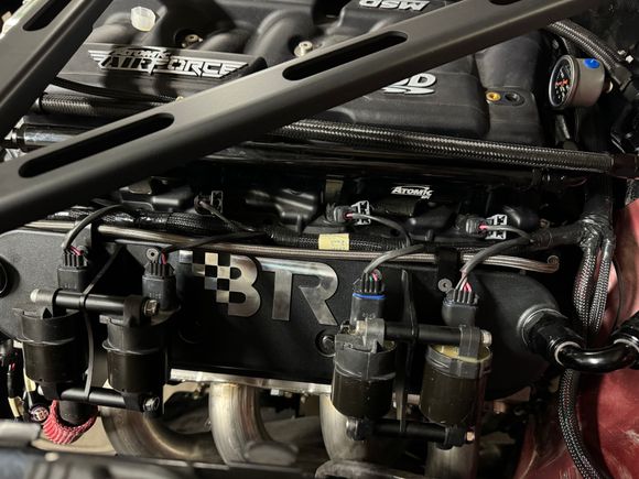 I was worried we'd have to extend the coil harness since the BTR valve covers relocate them, but it all worked out well with stock length.  The pocket harness is really nice.