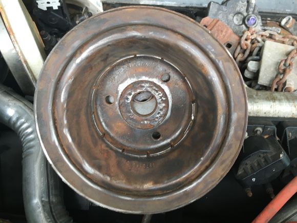 SBC pulley 3972180 CE back