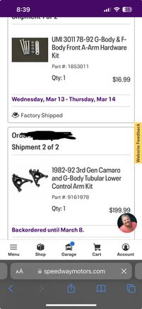 New Control Arms and Hardware