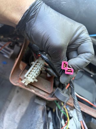 Same above the radio with the round relay/fuse thing taken off.