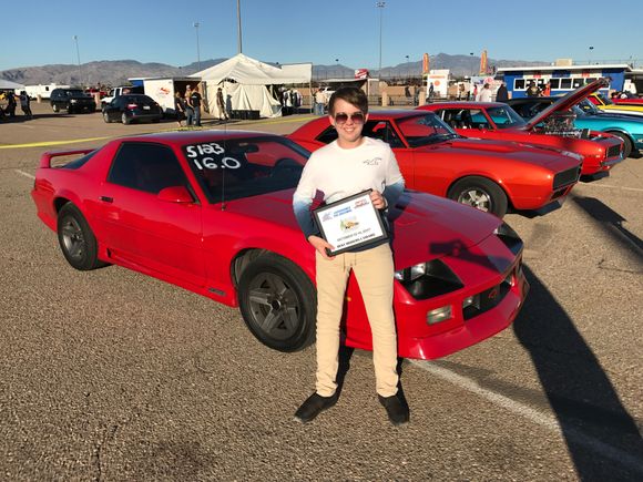 My son's car. His first car. Super Chevy Show 2017. It's a father son project.