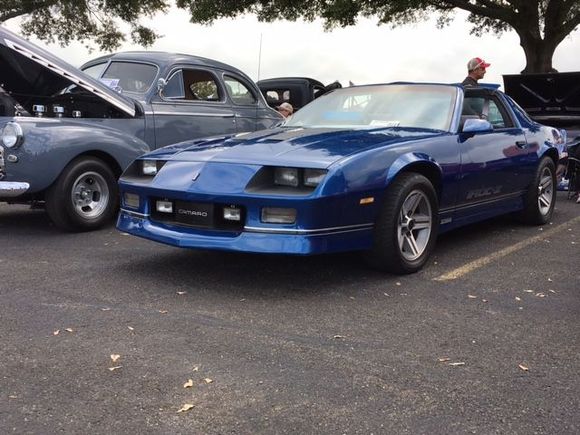 one year later at her first car show.