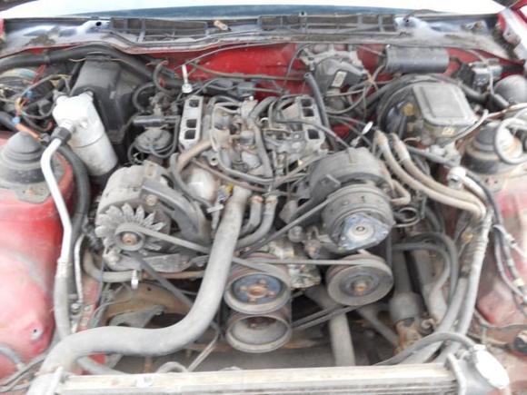 dirty old engine
