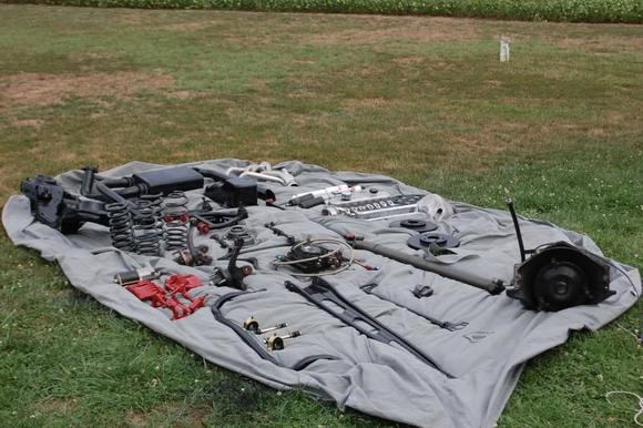 All my parts removed, painted and ready to go back on, along with new parts.
