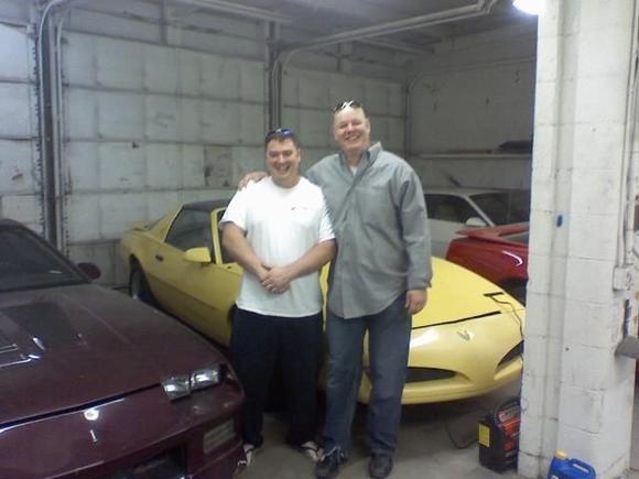 Greg Tony and the car
