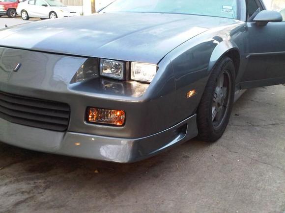 Looks good! New H4 head lights with "Halos" and smoked marker and smoked front bumper signal light