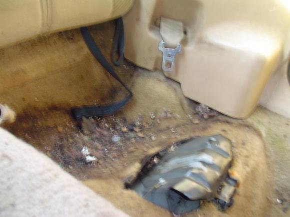 Driverside Passenger Rear Seat Same thing MICE Made A Mess.