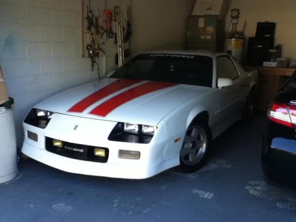 in the garage