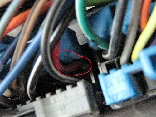 Here is the Cruise Control Wire which is RED, but i have circled it in red as well.