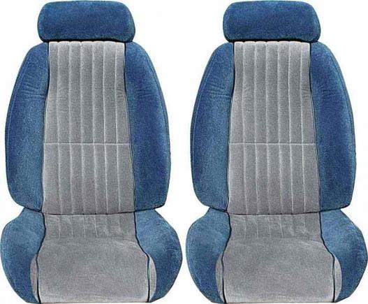1984 charcoal/blue trans am seats