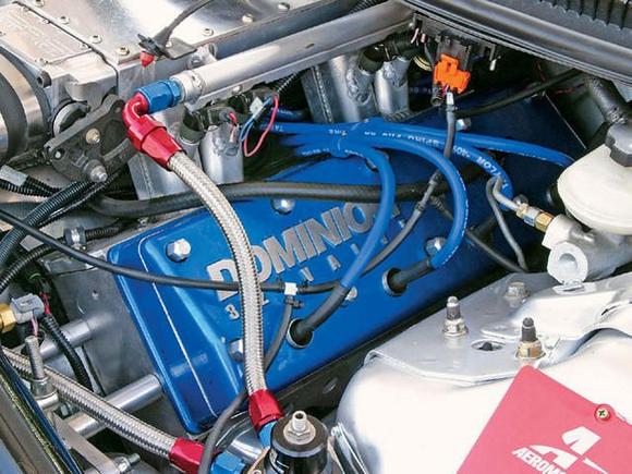 This is a pic of a Arao 32V motor in a SLP TA car

I have a set of these heads that fit a 351 ford motor. One day I will build a car with this engine. I have all the parts and the engine is spec'd to pull 700  HP NA