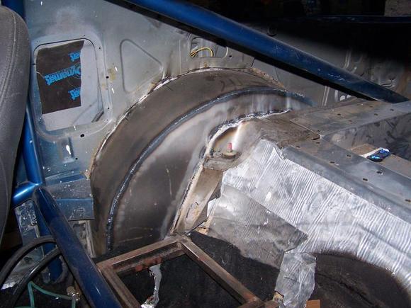 passanger side prior to paint and undercoat