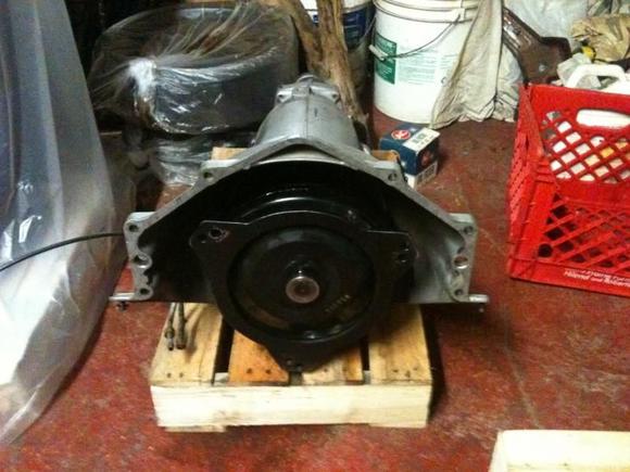 Th350 with 34 element sprag and hardened drum and Kevlar alto red bands.