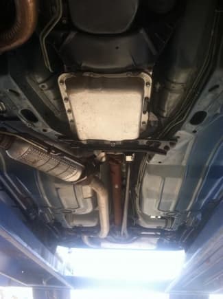 The undercarriage of a 47 mile IROC