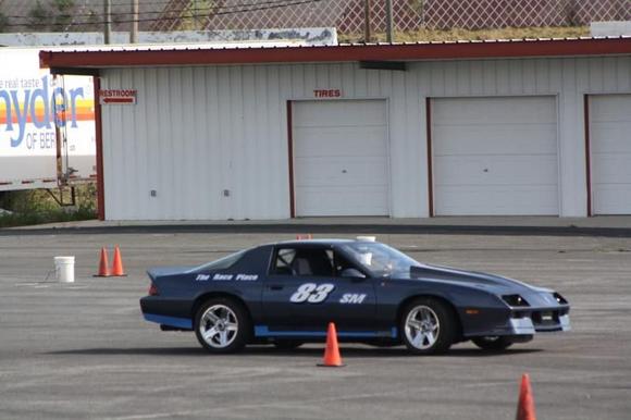 Jennerstown Speedway;  Running my street tires on IROC rims.