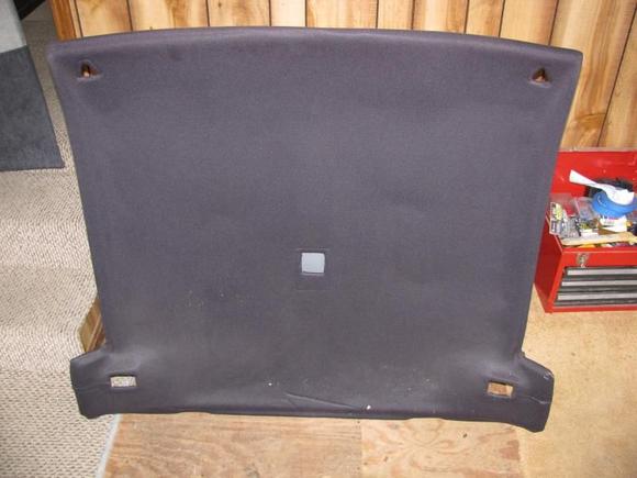 Headliner, aftermarket - abs plastic covered in black felt