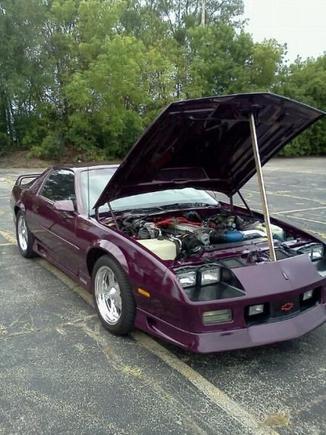 local show, pre motor swap with custom hood prop