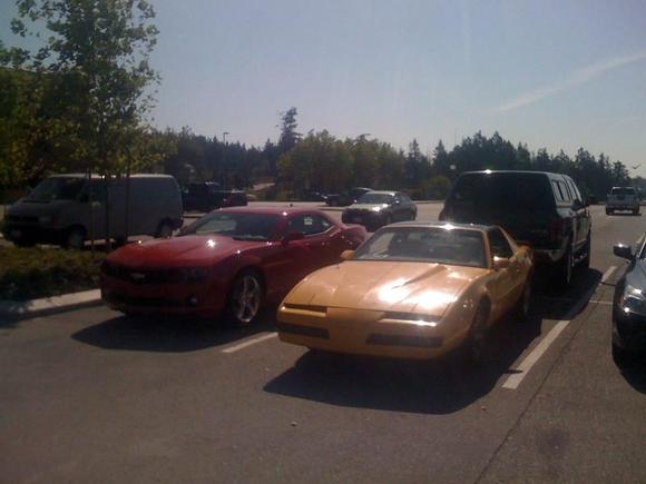 2010 Camaro and 1989 Firebird