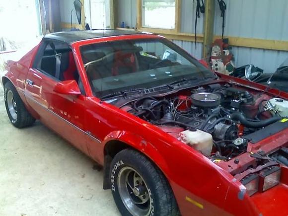 Camaro before paint..notice fender and trim piece. Also front bumper cover