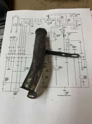 Here is the tube that allowed the short to ground