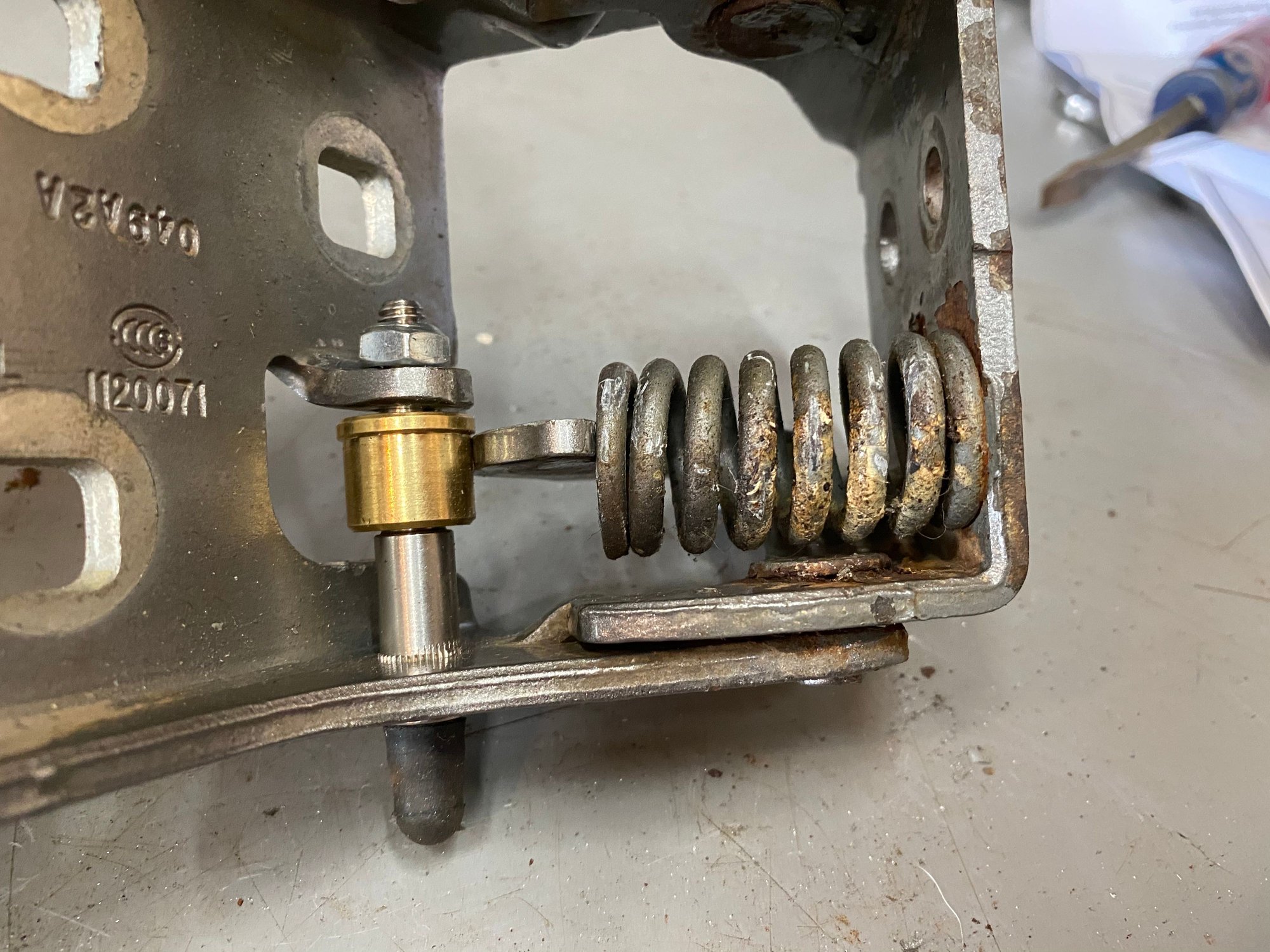 Drivers lower door hinge pin replacement Truck Forums